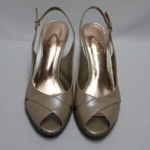 Liz Claiborne Jacqueline Summer Camel Heels